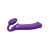 Фиолетовый безремневой вибрострапон Silicone Bendable Strap-On - size XL - Strap-on-me - купить с доставкой в Батайске