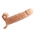 Телесная удлиняющая вибронасадка Penis Sleeve Connor - 17 см. - Baile - в Батайске купить с доставкой