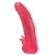 Розовая насадка для страпона с клиторальными лепестками - 18,5 см. - LOVETOY (А-Полимер) - купить с доставкой в Батайске