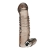 Дымчатая насадка на пенис с вибрацией  Vibrating Penis Enhancing Sleeve Extension - 13,3 см. - BlueLine - в Батайске купить с доставкой