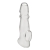 Прозрачная насадка для пениса Girthy Penis Enhancing Sleeve Extension - 17,1 см. - BlueLine - в Батайске купить с доставкой