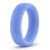 Голубое люминесцентное кольцо Silicone Glo Cock Ring - Blush Novelties - в Батайске купить с доставкой