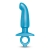 Голубая анальная пробка для массажа простаты Hither Silicone Prostate Plug - 14,3 см. - b-Vibe - в Батайске купить с доставкой