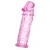 Розовая насадка фаллической формы - 12,5 см. - A-toys - в Батайске купить с доставкой
