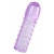 Фиолетовая рельефная насадка на пенис - 13,5 см. - A-toys - в Батайске купить с доставкой