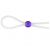 Прозрачное лассо с фиолетовой бусиной SILICONE COCK RING WITH BEAD LAVENDER - NMC - в Батайске купить с доставкой