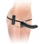 Черный страпон с вагинальной пробкой Deluxe Vibrating Penetrix Strap-On - 19 см. - Pipedream - купить с доставкой в Батайске