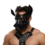Черная кожаная маска «Собака» - Crazy Handmade - купить с доставкой в Батайске