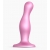 Розовая насадка Strap-On-Me Dildo Plug Curvy size M - Strap-on-me - купить с доставкой в Батайске