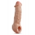 Телесная насадка-удлинитель Intrepid 9.25 Inch Realistic Penis Extender Sleeve - 23,5 см. - Blush Novelties - в Батайске купить с доставкой