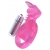 Розовая вибронасадка со стимулятор клитора   Язычок - Toyfa Basic - в Батайске купить с доставкой