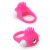 Розовое эрекционное кольцо с щеточкой LIT-UP SILICONE STIMU RING 5 - Dream Toys - в Батайске купить с доставкой