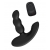 Черный силиконовый стимулятор простаты Levett Nitoc с пультом ДУ - Levett - в Батайске купить с доставкой