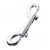 Серебристый двухсторонний карабин TOYFA Metal - ToyFa - купить с доставкой в Батайске