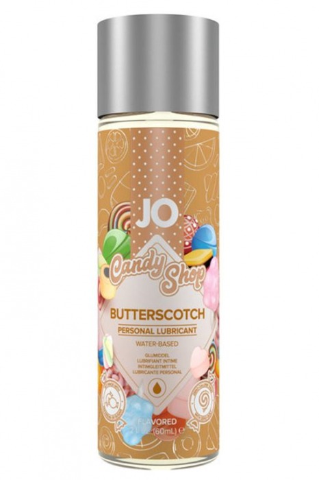Смазка на водной основе Candy Shop Butterscotch с ароматом ирисок - 60 мл. - System JO - купить с доставкой в Батайске