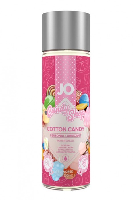 Смазка на водной основе Candy Shop Cotton Candy с ароматом сладкой ваты - 60 мл. - System JO - купить с доставкой в Батайске
