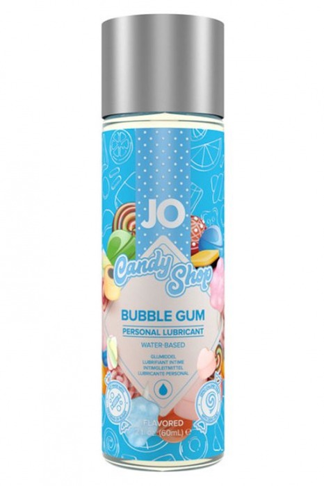 Смазка на водной основе Candy Shop Bubblegum с ароматом жвачки - 60 мл. - System JO - купить с доставкой в Батайске