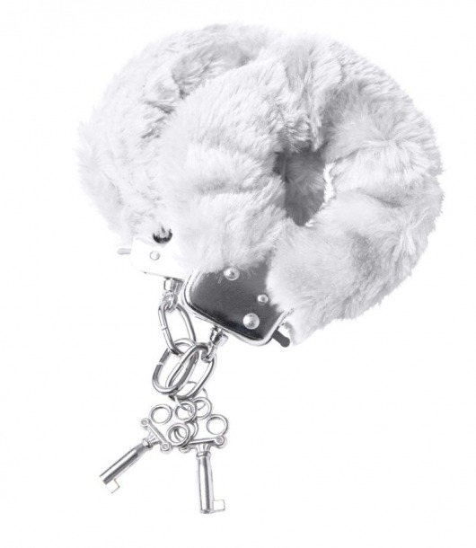 Наручники с белой меховой опушкой - ToyFa - купить с доставкой в Батайске