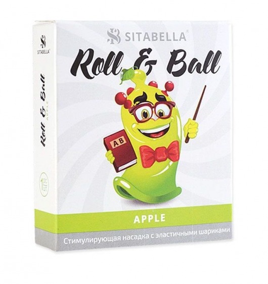 Стимулирующий презерватив-насадка Roll   Ball Apple - Sitabella - купить с доставкой в Батайске