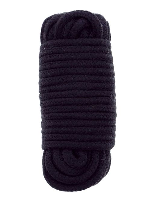 Черная веревка для связывания BONDX LOVE ROPE - 10 м. - Dream Toys - купить с доставкой в Батайске