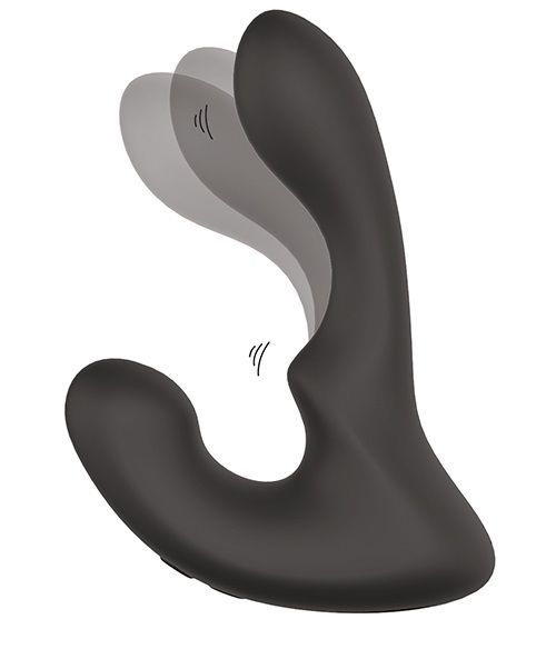 Чёрный массажер простаты с 2 моторами BOOTY ROCKER - Dream Toys - в Батайске купить с доставкой