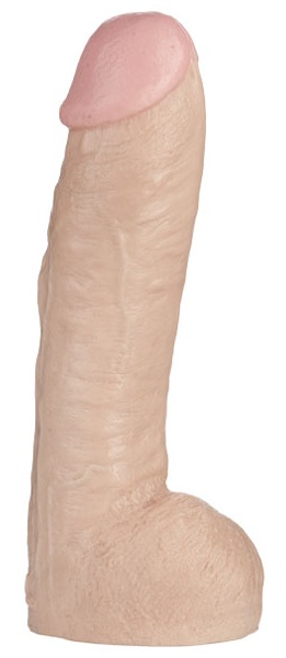 Огромная насадка-реалистик Vac-U-Lock Realistic Hung - 31,7 см. - Doc Johnson - купить с доставкой в Батайске