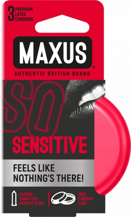 Ультратонкие презервативы в железном кейсе MAXUS Sensitive - 3 шт. - Maxus - купить с доставкой в Батайске
