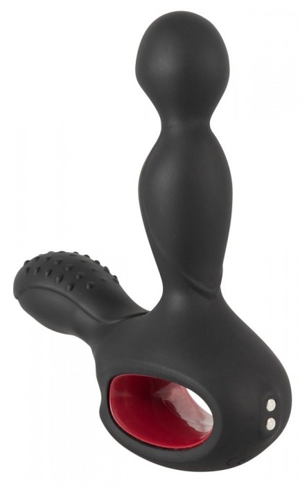 Черный вибромассажер простаты с нагревом и ротацией Prostate Plug - 14,5 см. - Orion - в Батайске купить с доставкой