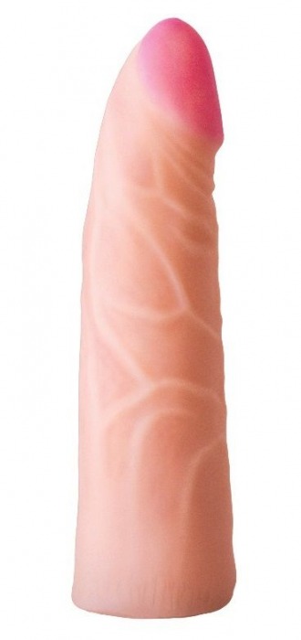 Фаллическая насадка на трусики харнесс - 17,5 см. - LOVETOY (А-Полимер) - купить с доставкой в Батайске