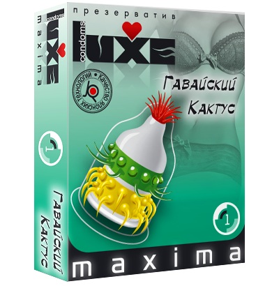 Презерватив LUXE Maxima  Гавайский Кактус  - 1 шт. - Luxe - купить с доставкой в Батайске