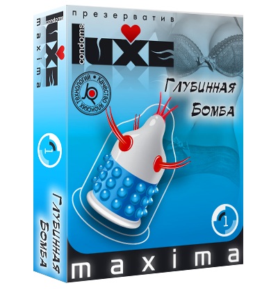 Презерватив LUXE Maxima  Глубинная бомба  - 1 шт. - Luxe - купить с доставкой в Батайске