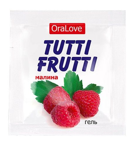 Пробник гель-смазки Tutti-frutti с малиновым вкусом - 4 гр. - Биоритм - купить с доставкой в Батайске