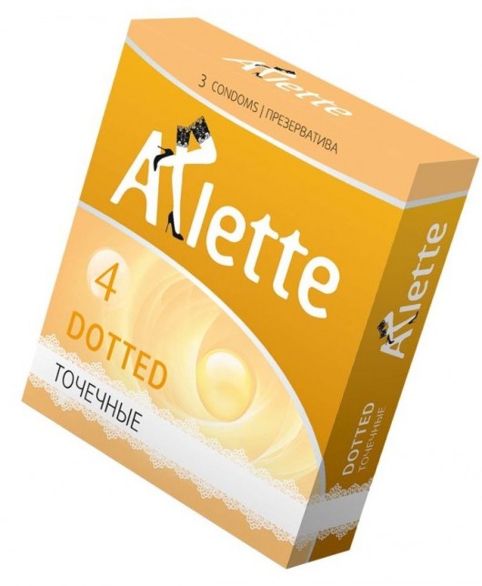 Презервативы Arlette Dotted с точечной текстурой - 3 шт. - Arlette - купить с доставкой в Батайске