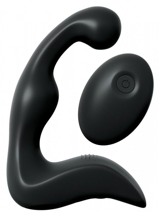 Черный вибромассажер простаты с пультом ДУ Control P-Spot Pro - Pipedream - в Батайске купить с доставкой