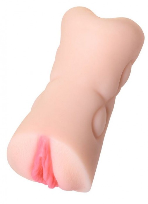 Телесный двусторонний мастурбатор Rich Fruit - вагина и анус - ToyFa - в Батайске купить с доставкой