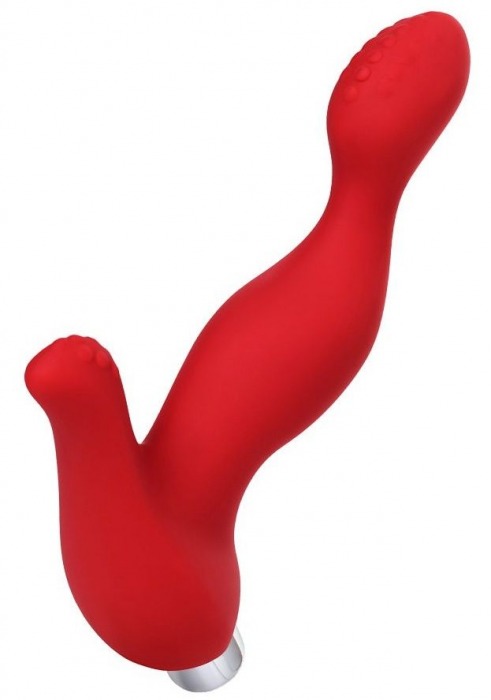 Красный силиконовый вибростимулятор простаты Proman - 12,5 см. - ToyFa - в Батайске купить с доставкой