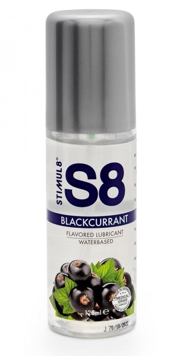Смазка на водной основе S8 Flavored Lube со вкусом черной смородины - 125 мл. - Stimul8 - купить с доставкой в Батайске