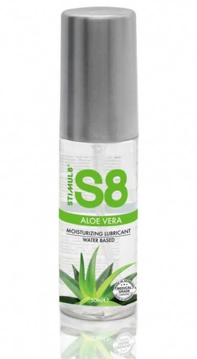 Лубрикант на водной основе S8 Aloe Vera Lube с алоэ вера - 50 мл. - Stimul8 - купить с доставкой в Батайске