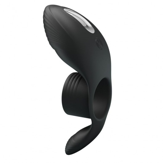 Черное кольцо на пенис с вибрацией Vibration Penis Sleeve - Baile - в Батайске купить с доставкой