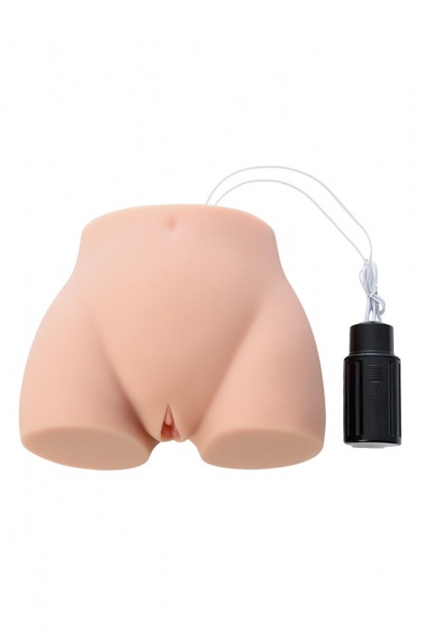 Мастурбатор-полуторс Cherry с вибрацией и двумя любовными тоннелями - KOKOS - в Батайске купить с доставкой