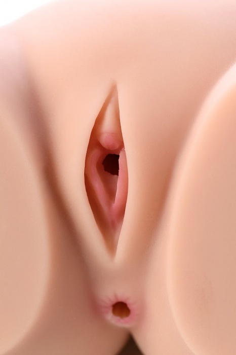 Мастурбатор-полуторс Cherry с вибрацией и двумя любовными тоннелями - KOKOS - в Батайске купить с доставкой