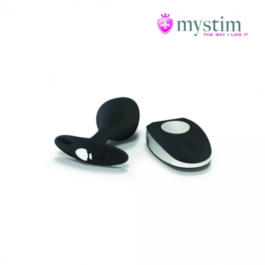 Черная пробка Mystim Rocking Vibe S с возможностью подключения к электростимулятору - 9,7 см. - MyStim - купить с доставкой в Батайске