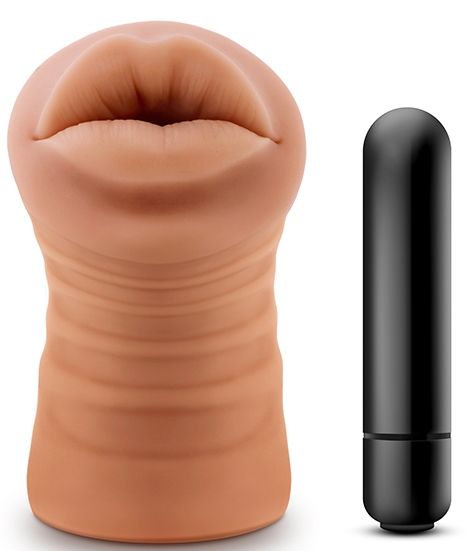Кофейный мастурбатор-ротик Isabella - Blush Novelties - в Батайске купить с доставкой