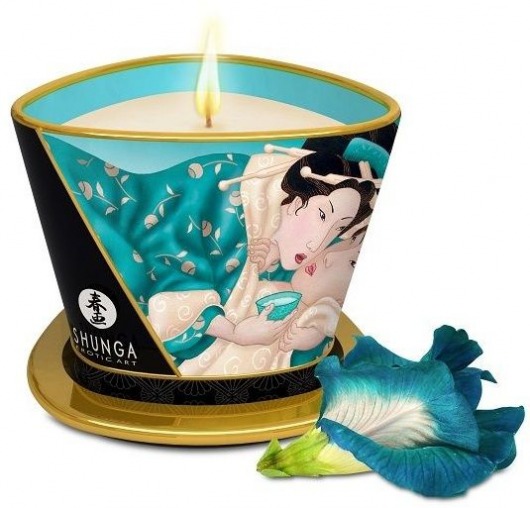 Массажная свеча Island Blossoms - 170 мл. - Shunga - купить с доставкой в Батайске