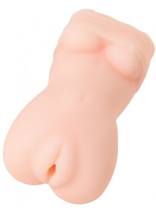 Телесный мастурбатор в виде женской фигурки - Toyfa Basic - в Батайске купить с доставкой