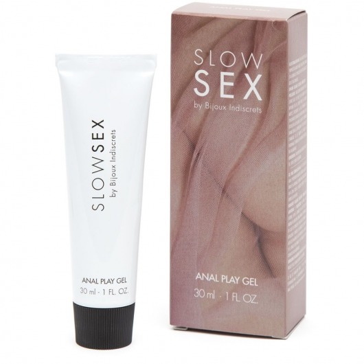 Лубрикант на водной основе Slow Sex Anal Play Gel - 30 мл. - Bijoux Indiscrets - купить с доставкой в Батайске