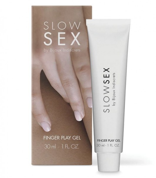 Гель для мастурбации с ароматом кокоса Slow Sex Finger Play Gel - 30 мл. - Bijoux Indiscrets - купить с доставкой в Батайске