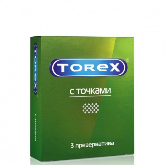 Текстурированные презервативы Torex  С точками  - 3 шт. - Torex - купить с доставкой в Батайске