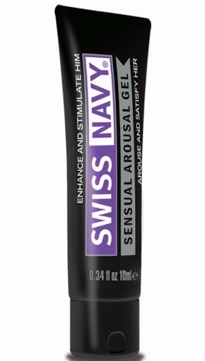 Возбуждающий гель-лубрикант на водной основе Sensual Arousal Lubricant - 10 мл. - Swiss navy - купить с доставкой в Батайске