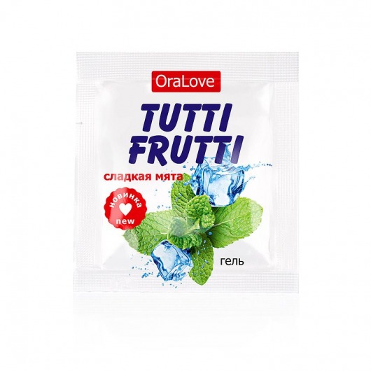 Пробник гель-смазки Tutti-frutti со вкусом мяты - 4 гр. - Биоритм - купить с доставкой в Батайске